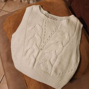 Chic Cream Cable Knit Sweater